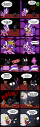 Size: 2000x6280 | Tagged: safe, artist:magerblutooth, diamond tiara, discord, oc, oc:dazzle, cat, ghost, pony, comic:diamond and dazzle, boo (super mario), boss, camera, comic, crying, final boss, fourth wall destruction, giving up the ghost, goomba, implied death, life bar, owned, pikmin, sadistic choice, spirit, super mario bros., tiara, video game, x was discord all along