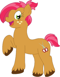 Size: 430x548 | Tagged: safe, artist:schwarzekatze4, babs seed, bloom and gloom, older, solo