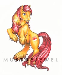 Size: 493x595 | Tagged: safe, artist:mustbejewel, sunburst, g1, mountain boy ponies, solo