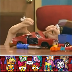 Size: 623x620 | Tagged: safe, idw, screencap, audience reaction, meme, nickelodeon, oobi