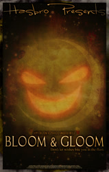 Size: 712x1121 | Tagged: safe, artist:pims1978, bloom and gloom, season 5, creepy, crescent moon, face in the moon, moon, movie poster, shadow bloom