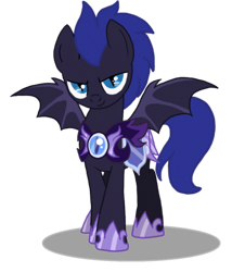 Size: 428x500 | Tagged: artist needed, source needed, safe, bat pony, pony, night guard, solo