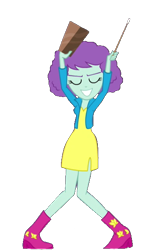Size: 355x567 | Tagged: safe, artist:abtoons, edit, edited screencap, screencap, blueberry pie, equestria girls, rainbow rocks, background human, background removed, cropped, simple background, solo, transparent background
