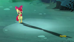 Size: 1920x1080 | Tagged: safe, screencap, apple bloom, bloom and gloom, shadow, solo