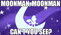 Size: 440x259 | Tagged: safe, screencap, sweetie belle, exploitable meme, mcdonald's, meme, moonman, notorious cmc, song reference