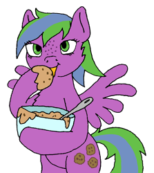 Size: 928x1039 | Tagged: safe, artist:merkleythedrunken, oc, oc only, cookie dough, solo