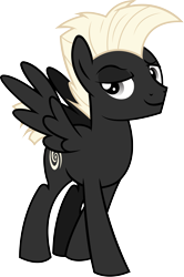 Size: 3253x4899 | Tagged: safe, artist:outlawedtofu, oc, oc only, oc:astral, pegasus, pony, fallout equestria, fallout equestria: outlaw, dreamworks face, rule 63, simple background, solo, transparent background, vector