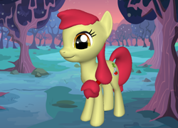 Size: 820x592 | Tagged: safe, artist:darth-silas, apple bloom, earth pony, pony, bloom and gloom, 3d, 3d pony creator, alternate cutie mark, female, mare, older, pony creator 3d, ponylumen, potion, sweet apple acres