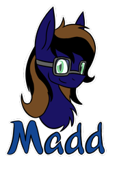 Size: 576x844 | Tagged: safe, artist:metalaura, oc, oc only, pony, badge, bust, chest fluff, colored pupils, con badge, glasses, male, simple background, solo, stallion, transparent background