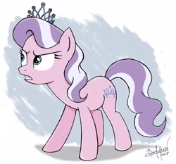 Size: 2682x2498 | Tagged: safe, artist:berlioz-ii, diamond tiara, annoyed, older, solo