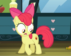 Size: 915x712 | Tagged: safe, edit, screencap, apple bloom, bloom and gloom, cutie mark, exploitable meme, food, french fries, mcdonald's, meme, solo
