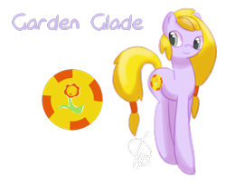 Size: 842x694 | Tagged: safe, artist:faeizumine, g3, cutie mark, garden glade, solo