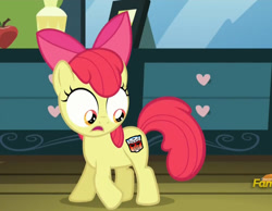 Size: 915x709 | Tagged: safe, edit, edited screencap, screencap, apple bloom, earth pony, pony, bloom and gloom, apple bloom's cutie mark, autobot, cropped, cutie mark, exploitable meme, female, filly, foal, meme, solo, transformers