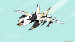 Size: 1280x720 | Tagged: safe, artist:orang111, bugbear, slice of life (episode), f/a-18 hornet, jet, jet fighter, plane, sketchbook mobile, wat