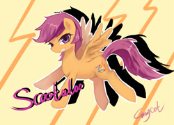 Size: 1000x720 | Tagged: safe, artist:r-1629, scootaloo, older, pixiv, solo