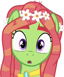 Size: 800x955 | Tagged: safe, tree hugger, make new friends but keep discord, cute, faic, huggerbetes, simple background, surprised, transparent background