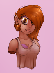 Size: 1165x1567 | Tagged: safe, artist:marsminer, oc, oc only, oc:venus spring, human, bra, clothes, humanized, underwear