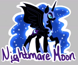 Size: 1280x1070 | Tagged: safe, artist:velocityraptor, derpibooru import, nightmare moon, solo, spread wings