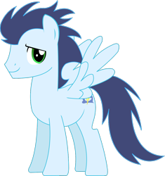 Size: 996x1059 | Tagged: safe, artist:sketchmcreations, soarin', pony, casual, inkscape, simple background, solo, transparent background