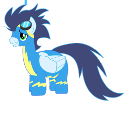 Size: 928x857 | Tagged: safe, artist:sketchmcreations, edit, soarin', pony, goggles, hooves, just hooves, simple background, small legs, solo, transparent background, wat, wonderbolts uniform