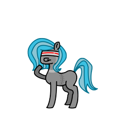 Size: 3000x3000 | Tagged: safe, artist:mint-als, oc, oc only, oc:gauge, pony, robot, robot pony, solo