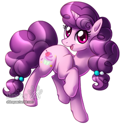 Size: 500x500 | Tagged: safe, artist:shinepawpony, sugar belle, the cutie map, cute, raised hoof, simple background, solo, sugarbetes, transparent background