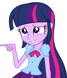 Size: 7000x8140 | Tagged: safe, artist:luckreza8, twilight sparkle, twilight sparkle (alicorn), alicorn, equestria girls, friendship games, .svg available, absurd resolution, clothes, inkscape, long hair, offscreen character, simple background, skirt, solo, transparent background, vector