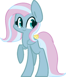 Size: 521x606 | Tagged: safe, artist:lunasadoptables, artist:ry0on, edit, oc, oc only, oc:flutterie, magical lesbian spawn, offspring, parent:fluttershy, parent:trixie, parents:trixieshy, solo