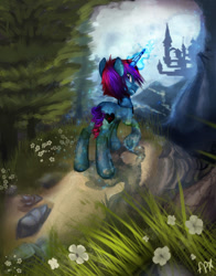 Size: 784x1000 | Tagged: safe, artist:trojan-pony, oc, oc only, crystal pony, pony, canterlot, solo