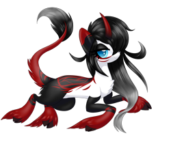 Size: 1920x1600 | Tagged: safe, artist:sweettots, oc, oc only, oc:kimodo, classical unicorn, pony, unicorn, blank flank, cloven hooves, female, leonine tail, simple background, solo, transparent background