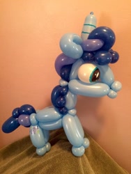 Size: 540x720 | Tagged: safe, artist:mr. poppintwist, derpibooru import, party favor, balloon, balloon animal