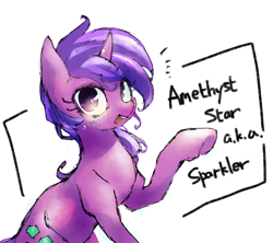 Size: 1280x1136 | Tagged: safe, artist:toki, amethyst star, sparkler, unicorn, female, looking at you, mare, solo