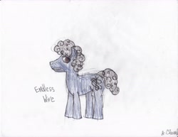 Size: 6600x5100 | Tagged: safe, artist:endlesswire94, oc, oc only, oc:endless wire, earth pony, pony, absurd resolution, ponysona