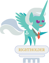 Size: 377x483 | Tagged: safe, artist:arimovergremrider, oc, oc only, alicorn, pony, alicorn oc, chibi, clothes, hasbro, necktie, pointy ponies, ponified, solo, suit