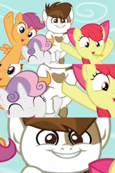 Size: 1590x2400 | Tagged: safe, screencap, apple bloom, pipsqueak, scootaloo, sweetie belle, earth pony, pony, crusaders of the lost mark, colt, cutie mark crusaders, image macro, innuendo, male, meme