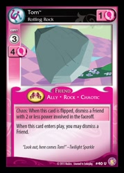 Size: 545x762 | Tagged: safe, tom, absolute discord, card, ccg, enterplay