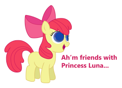 Size: 2237x1616 | Tagged: safe, artist:vincentthecrow, apple bloom, bloom and gloom, assimilation, mind control, solo, vtc's wacky vectors