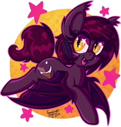 Size: 943x990 | Tagged: safe, artist:dolcisprinkles, oc, oc only, oc:dusky skies, bat pony, pony, heart eyes, simple background, solo, transparent background, wingding eyes