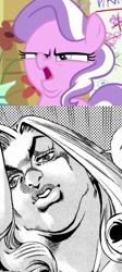 Size: 399x893 | Tagged: safe, screencap, diamond tiara, crusaders of the lost mark, arin hanson face, comparison, funny valentine, jojo's bizarre adventure, steel ball run