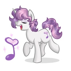 Size: 500x500 | Tagged: safe, artist:rubywave32, sweetie belle, older, singing, solo