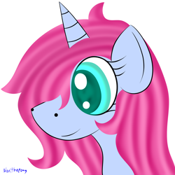 Size: 2500x2500 | Tagged: safe, artist:asknoxthepony, oc, oc only, oc:lunar tails, art trade, bust, female, portrait, solo