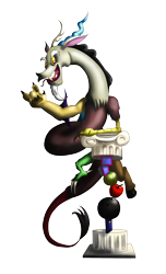 Size: 1836x3019 | Tagged: safe, artist:alphaxxi, discord, draconequus, devil horn (gesture), male, simple background, solo, transparent background