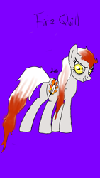 Size: 614x1091 | Tagged: safe, oc, oc only, earth pony, pony, earth pony oc, fire quill