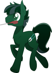 Size: 1280x1797 | Tagged: safe, artist:emkay-mlp, oc, oc only, oc:haywire, chest fluff, mouth hold, screwdriver, solo