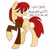 Size: 640x640 | Tagged: safe, artist:tenrose, blouse, clothes, doctor who, donna noble, feminism, jacket, leather jacket, ponified
