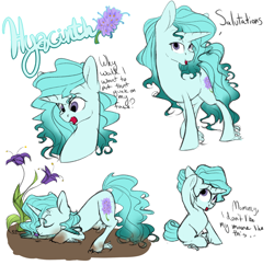 Size: 2000x1938 | Tagged: safe, artist:farewelldecency, oc, oc only, oc:hyacinth, offspring, parent:prince blueblood, parent:trixie, parents:bluetrix, unshorn fetlocks