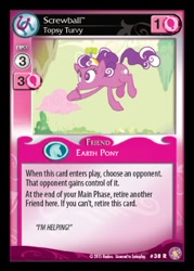 Size: 360x503 | Tagged: safe, screwball, absolute discord, card, ccg, enterplay