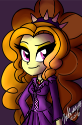 Size: 500x767 | Tagged: safe, artist:wubcakeva, adagio dazzle, equestria girls, clothes, dress, solo