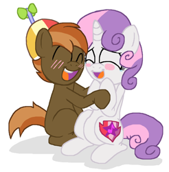 Size: 1968x2004 | Tagged: safe, artist:tagman007, button mash, sweetie belle, crusaders of the lost mark, cutie mark, female, male, shipping, straight, sweetiemash, the cmc's cutie marks