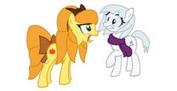 Size: 1408x720 | Tagged: safe, artist:t-mack56, bailey sweet, braeburn, double diamond, slalom slopes, rule 63, simple background